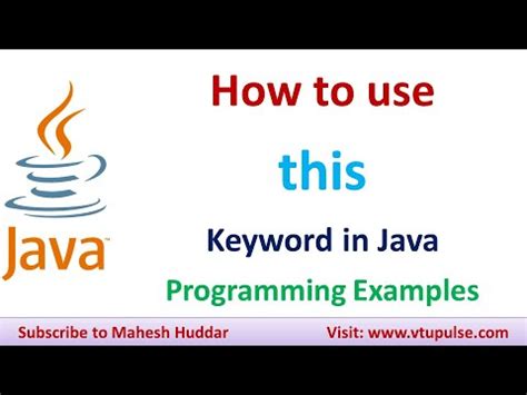 This Keyword What Is This Keyword In Java How To Use This Keyword