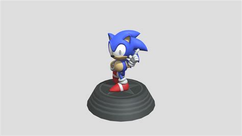 Sonic Generations Classic Sonic Statue 1 Download Free 3d Model By