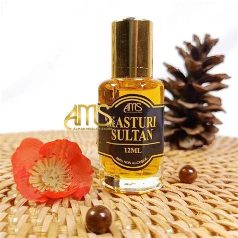 Jual PARFUM AROMA KASTURI SULTAN 100 FULL BIBIT MURNI ROLL ON BY AMS