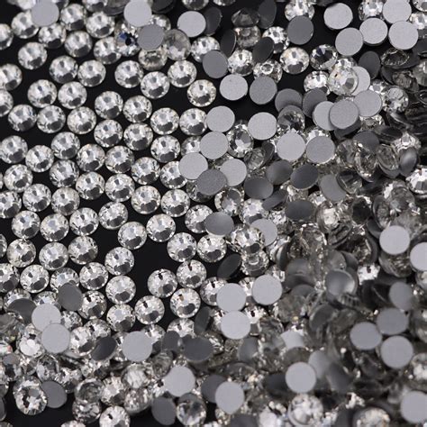 SS SS Glitter Crystal AB Nail Art Rhinestones Non Hot Fix FlatBack Stones EBay