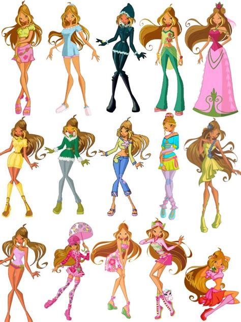 Winx All Flora Outfits Bloom Winx Club Winx Club Flora Winx