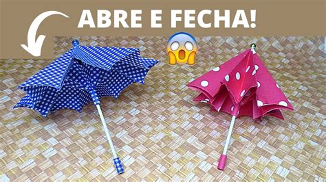 Como Fazer Guarda Chuva De Papel Super F Cil Para Boneca Ou Decora O