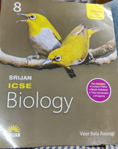 Srijan Icse Biology 8 Veer Bala Rastogi Books