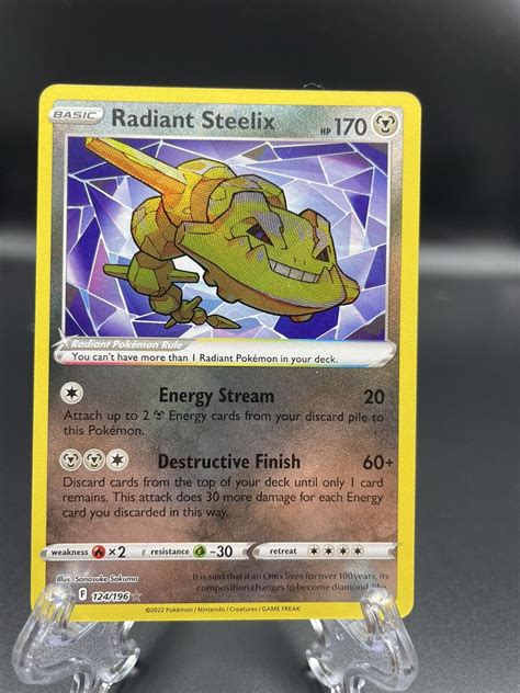 Radiant Steelix Radiant Holo Rare Pok Mon Lost Origin Nm Ebay