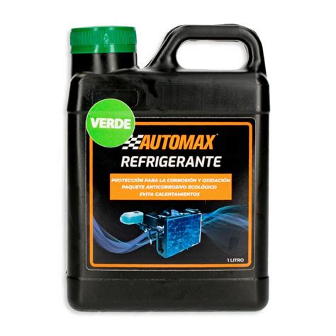 Refrigerante Automotriz Color Verde Automax Unidad Megamaxi