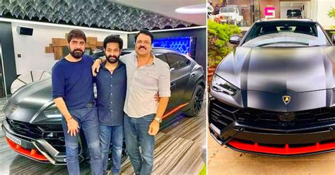 Junior Ntr S Lambrghini Urus Graphite Capsule Suv Spotted On The Road