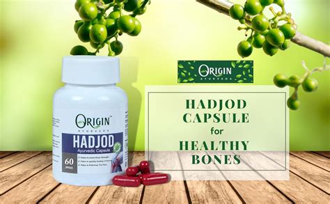 Origin Ayurveda Organic Hadjod X Capsules For Healthy Bones Joint