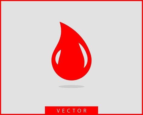 Red Blood Drop Vector Icon Isolated On White Background 12880954