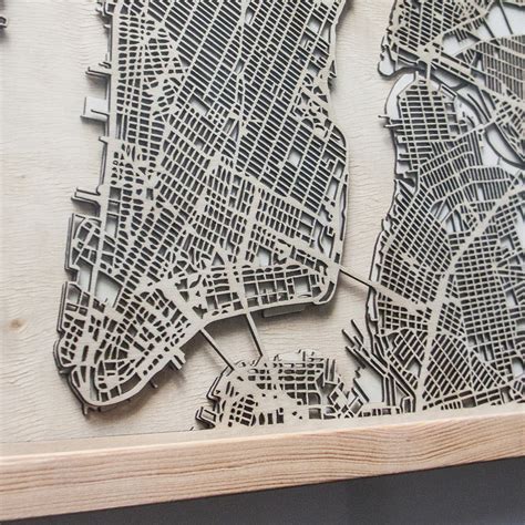 Citywood Minimal 3d Wooden Maps Booooooom Create Inspire Community Art Design