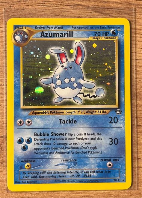 Azumarill HOLO SWIRL 2 111 Pokemon Neo Genesis WOTC Kaufen Auf Ricardo