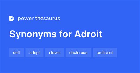 Adroit synonyms - 981 Words and Phrases for Adroit