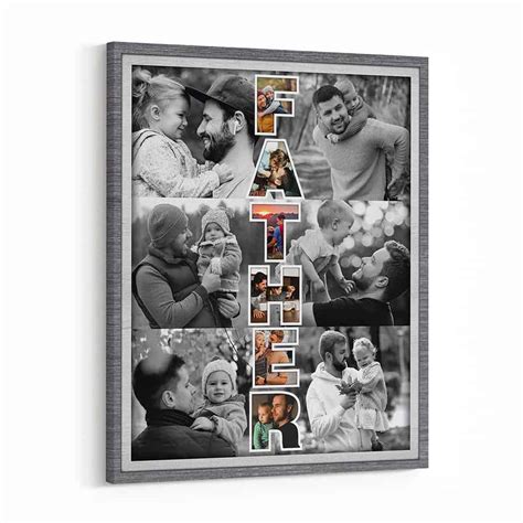 Father Art Custom Photo Collage Canvas Print 365canvas