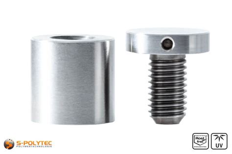 Spacer Stainless Steel X Mm Screwable S Polytec