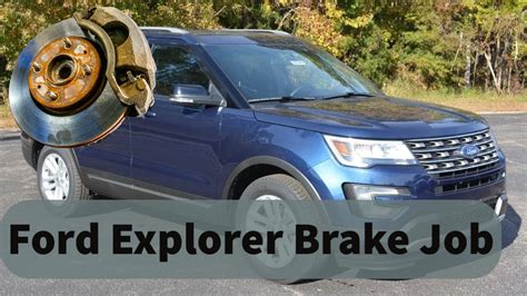 How To Replace Ford Explorer Brakes Stop That Grind Youtube