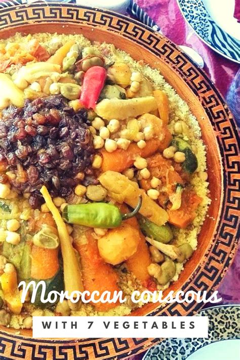 Moroccan Couscous With Vegetables We Just Omit The Meat For Our