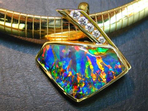 42 best images about Australian Opal Jewelry on Pinterest | Gemstones ...