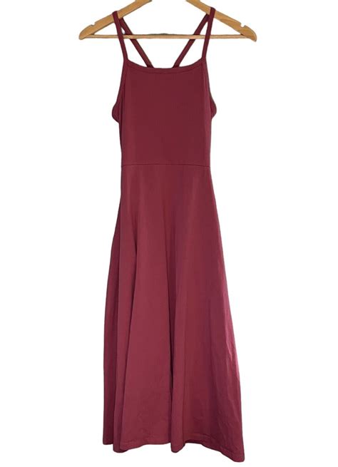 Pact Organic Cotton Fit Flare Midi Dress Halter Bac Gem