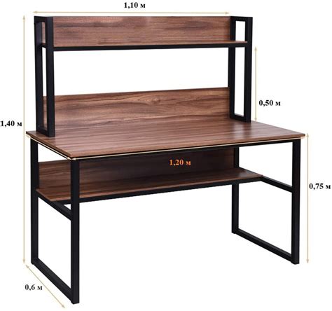 Стол письменный в стиле Лофт металлический Comp-table-170