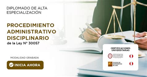 Procedimiento Administrativo Disciplinario de la Ley Nº 30057 Ley del