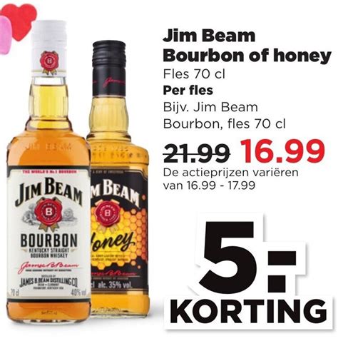 Jim Beam Bourbon Of Honey 70cl Aanbieding Bij PLUS