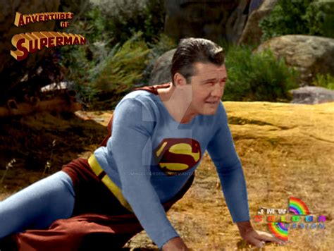 Superman (George Reeves) - Colourised by JMWColourDesign on DeviantArt