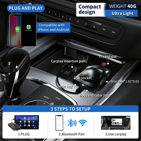 HERILARY C6 SE Wireless CarPlay Android AI Box Herilary