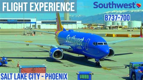 Flight Experience Southwest Airlines Salt Lake City ️ Phoenix Boeing 737 700 Youtube