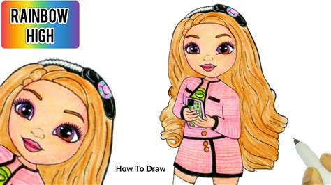 Rainbow High Fashion Doll Bella How To Draw Rainbow High Fashion Doll