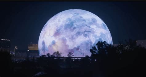 World S Largest Spherical Building Lights Up Las Vegas On July Th