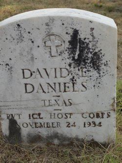 David Elisha Daniels Homenaje De Find A Grave