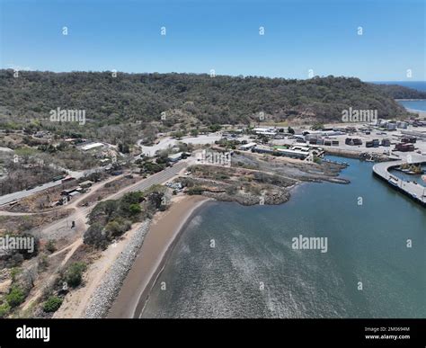 Aerial View of Puerto Caldera in Costa Rica Stock Photo - Alamy