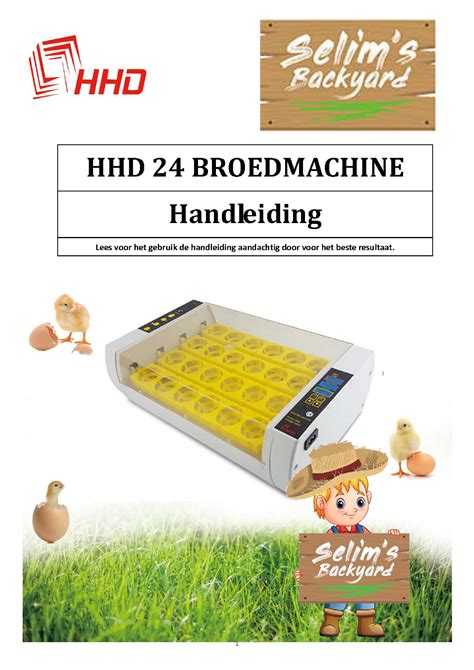 Handleiding Hhd Broedmachine