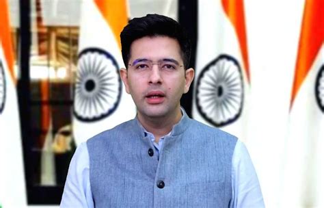 AAP Rajya Sabha MP Raghav Chadha Addresses Via Video Conference On The