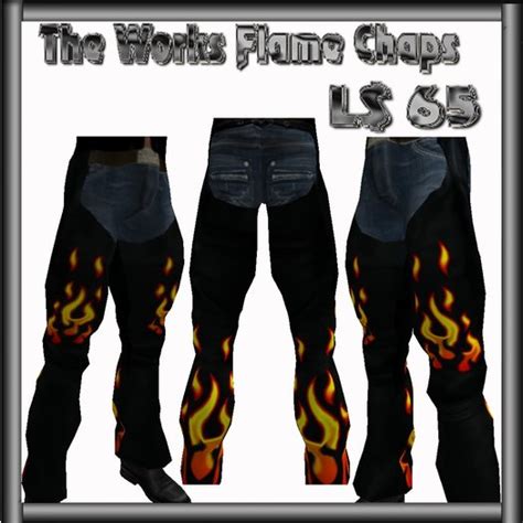 Second Life Marketplace The Works Flame Chaps