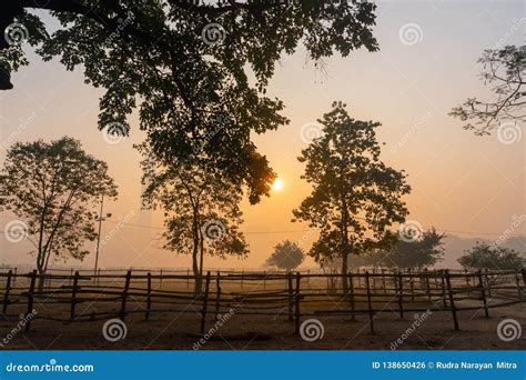 Sunrise At Kolkata Stock Photo Image Of Skscrappers 138650426