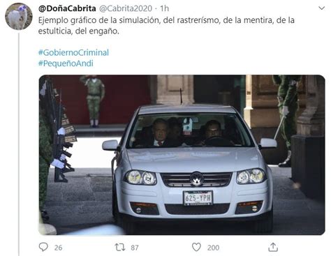 Tunden En Redes A Amlo Por Usar Su Jetta Blanco Para Ir Al Aeropuerto