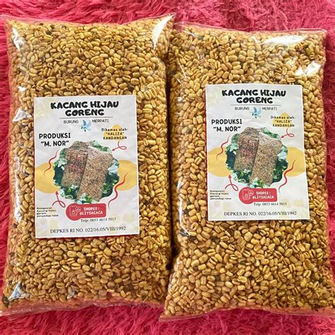 Jual Kacang Hijau Goreng Gr Setengah Kg Shopee Indonesia