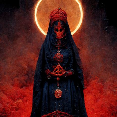 The High Priestess Of Babalon From The Abyss Ai Art Gallery By