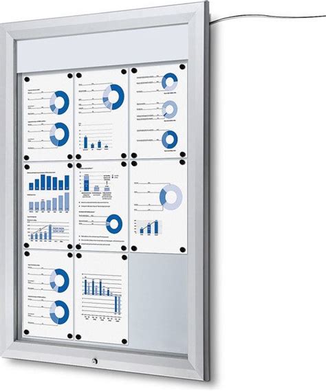 Vergrendelbaar Notitiebord Outdoor Verlicht Logo X A Sct Xa Phled