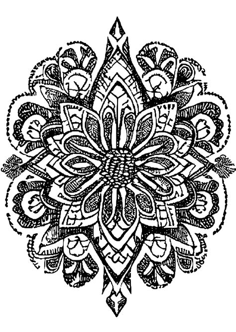 Henna Coloring Page · Creative Fabrica