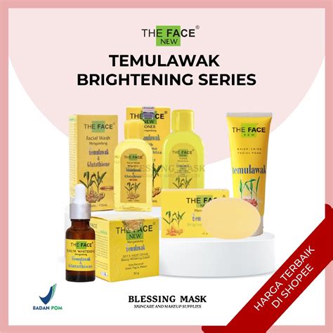 Jual The Face Temulawak Brightening Soap Facial Wash Toner Serum