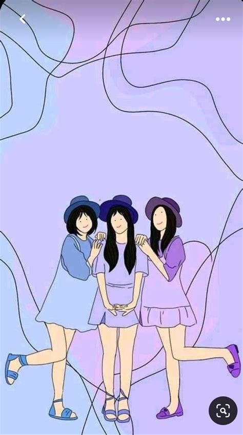 3 Best Friend Photo Cute And Nice 😊😊 Girly Art Illustrations Best