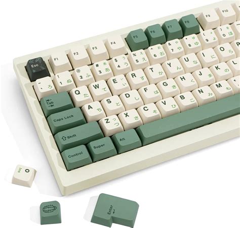 Jolintal Keys Mda Keycaps Set Green Japanese Keycaps Pbt Keycaps