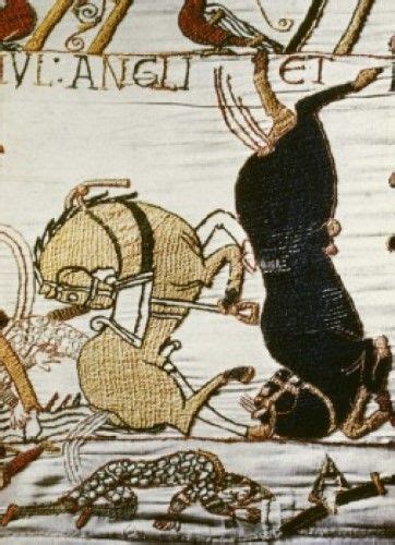 Bayeux Tapestry Battle Of Hastings Norman Cavalry Repulsed Detail