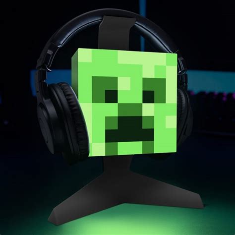 MINECRAFT Creeper Head Headphone Stand With Light ShopForGeek