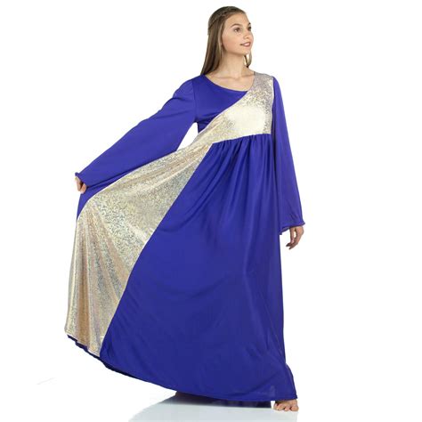 Worship Dancewear Dresses Long Sleeve Dresses Pentecostal Dance Dress