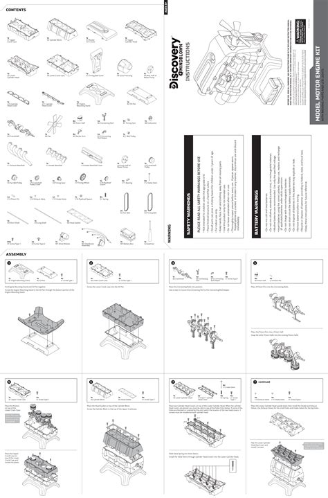 Discovery Model Engine Kit Instructions