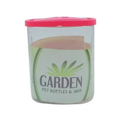 Garden Transparent Ml Pet Snacker Jar With Air Tight Plastic Cap