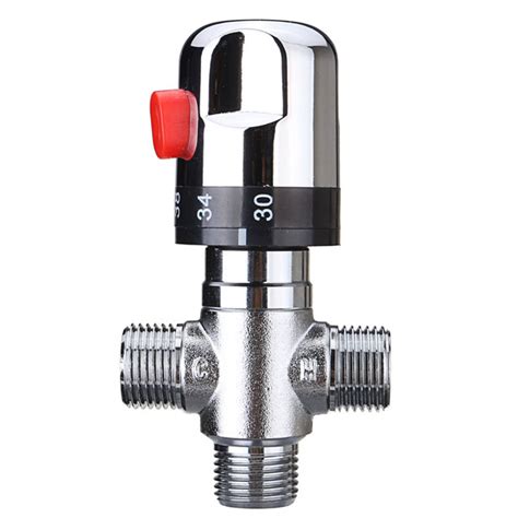 Mm Hot Cold Water Thermostatic Mixing Valve Way Adjust Temperature Control Valve Alexnld