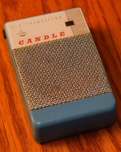 Vintage Candle Transistor Radio No Model Number AM Band 6